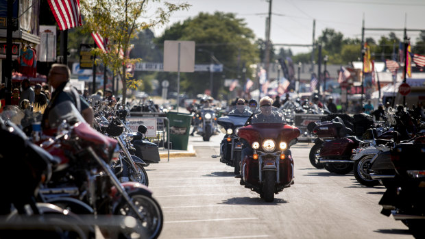 Hundreds of thousands of people flocked to Sturgis for the annual motorcycle rally last month.