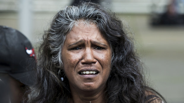 Aunty Ronella Jerome emotionally reacts to the High Court’s ruling. 