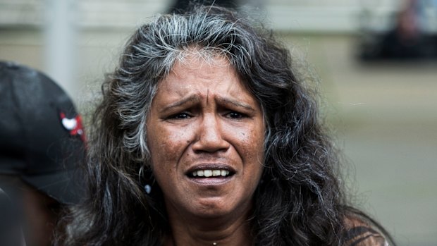 Aunty Ronella Jerome emotionally reacts to the High Court’s ruling. 