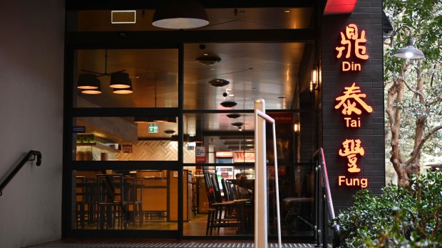 The Din Tai Fung in Chatswood, Sydney, one of three where workers were allegedly underpaid.