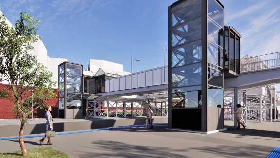 An artist’s impression of the upgraded St Peters train station.