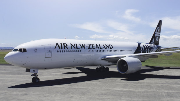 The message was posted as the Air New Zealand flight was preparing for takeoff. 