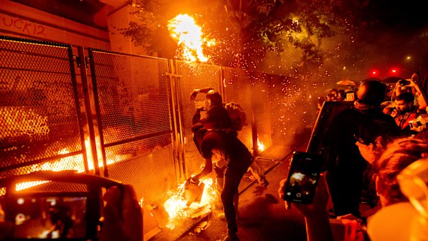 The protests in Portland have added to concerns about "defunding" police.