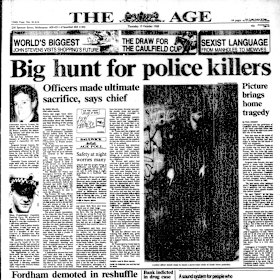 The front page after the Walsh St killings.