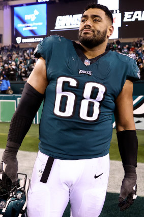 Bankstown-born Philadelphia Eagle Jordan Mailata.