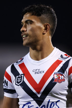 Rugby union-bound Roosters star Joseph Suaalii.