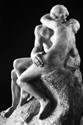 Rodin’s 1882 sculpture, "Le Baiser".