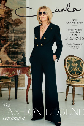 The cover of the Carla Zampatti magazine.
