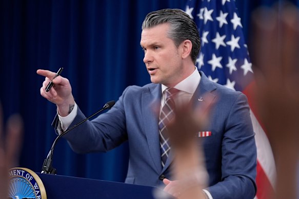 The New York Times sued Defence Secretary Pete Hegseth in December.