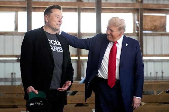 Elon Musk and Donald Trump, pictured here in October 2024, seem to be heading for another break-up. But this isn’t the first time it’s happened in their years-long roller coaster relationship.