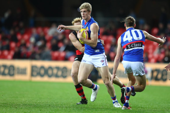 Young Bulldogs ruckman Tim English had a starring role.
