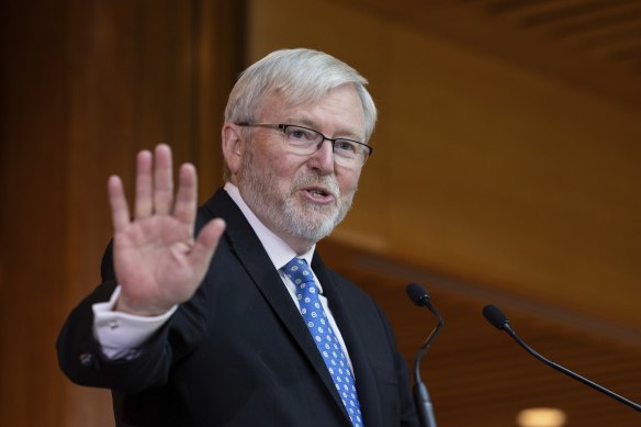 Australian ambassador to the US and former prime minister Kevin Rudd said collaboration between Western and Chinese researchers was becoming increasingly difficult. 