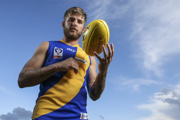 Sam Murray is back playing footy, for Williamstown in the VFL.
