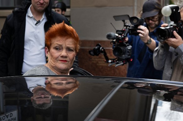Pauline Hanson today.