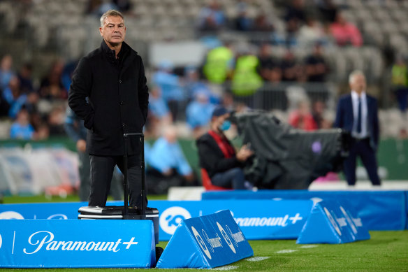 The face of Wanderers coach Mark Rudan is an accurate depiction of how many A-League fans feel about Paramount+.