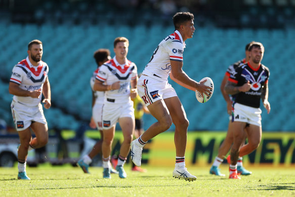 Roosters youngster Joseph Suaalii.