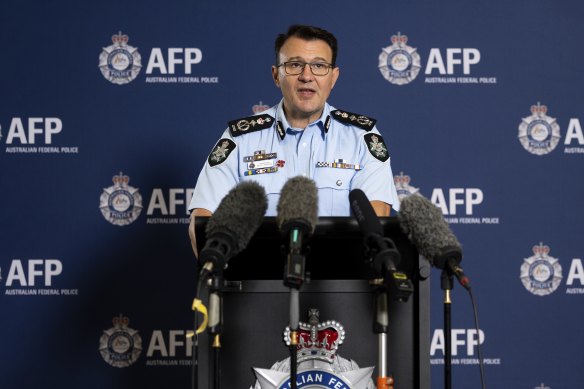 AFP Commissioner Reece Kershaw said a loosely affiliated group of Russian cybercriminals were to blame for the Medibank hack.