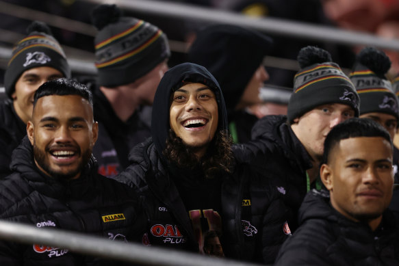 Penrith’s State of Origin stars have plenty to be happy about as they watch on.