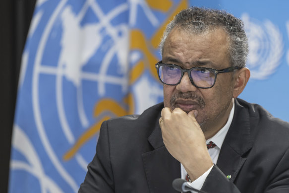 Dr Tedros Adhanom Ghebreyesus, director general of the World Health Organisation.