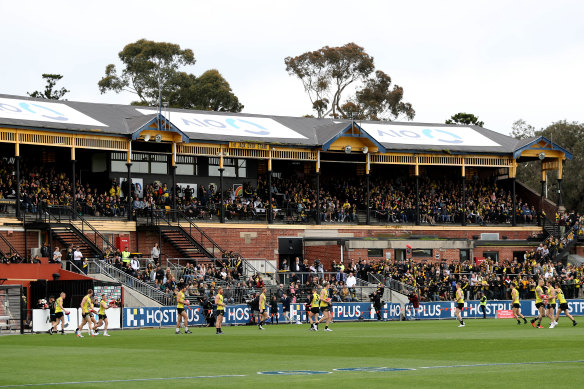 The Jack Dyer Stand at Punt Road Oval.