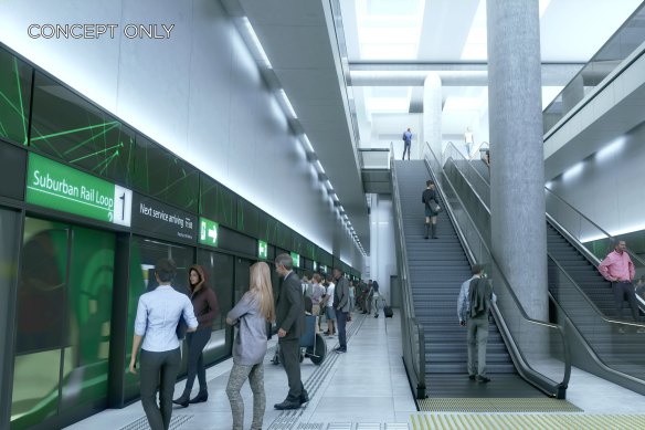 An artist's impression of one of the new stations.