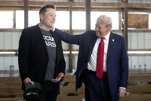 Elon Musk (left) and Donald Trump tapped into fears about so-called “woke” policies during the election.