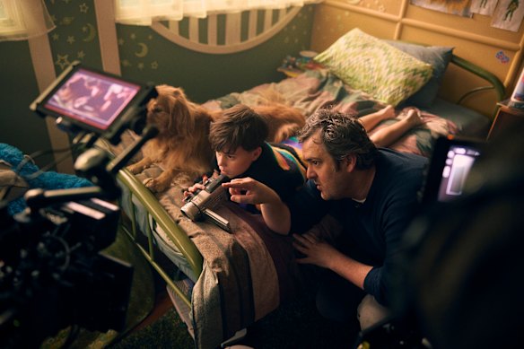 Daley Pearson (right) working on feature film Allen.