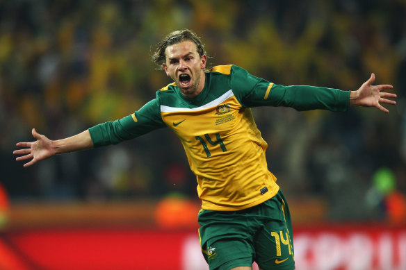 Brett Holman’s goal at the 2010 World Cup sealed just the second win for the Socceroos at the tournament - and it’s been a long time between drinks.
