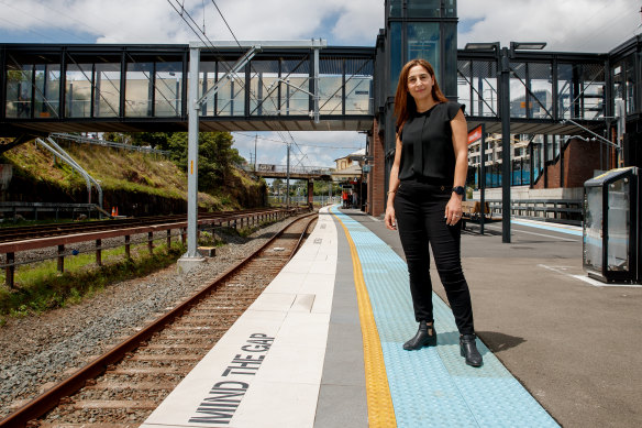 Sydney Metro Southwest project director Alia Karaman at Dulwich Hill station.