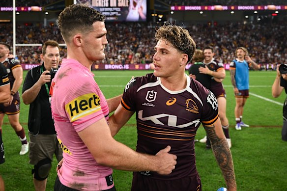 Reece Walsh ended Nathan Cleary’s premiership reign in the 2025 preliminary final, then inspired Brisbane to win the premiership decider a week later.