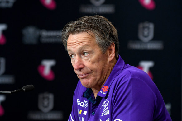 Melbourne Storm coach Craig Bellamy.