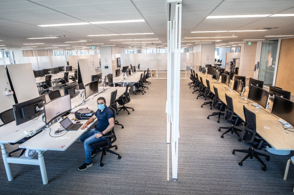 One of NAB’s very empty CBD offices in 2022.