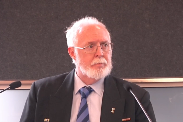 Former QBCC licensing manager Graham Easterby gives evidence on Wednesday.