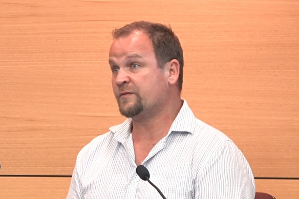 Peter Bennett, a senior electrical supervisor with CPB joint venture partner UGL at the time of the 2023 incident, giving evidence on Thursday.
