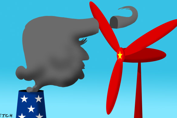 Trump leaves China to save the planet  