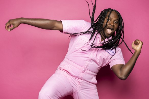 “I’ve always wanted to wear colours,” says Danzal Baker, aka Baker Boy. 