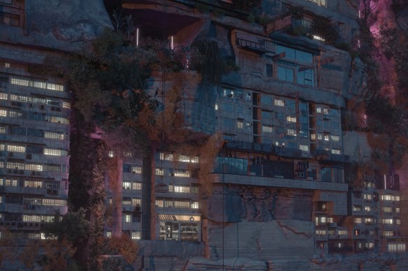 “City cliffs” in Planet City.