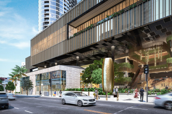 Brisbane artist Lindy Lee’s sculpture ‘Being Swallowed by the Milky Way’ is set to light up the George Street Atrium at Queen’s Wharf Brisbane.