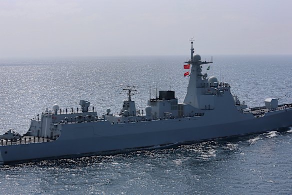 Foreign companies are effectively funding China’s navy expansion, according to a US think tank. 