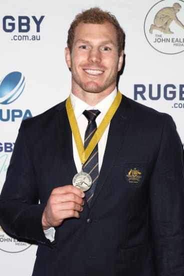 Landslide: David Pocock was a convincing winner of the John Eales Medal.