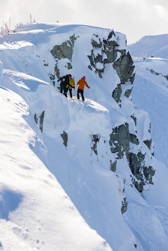 A session in rough skiing with Quite Canadian.