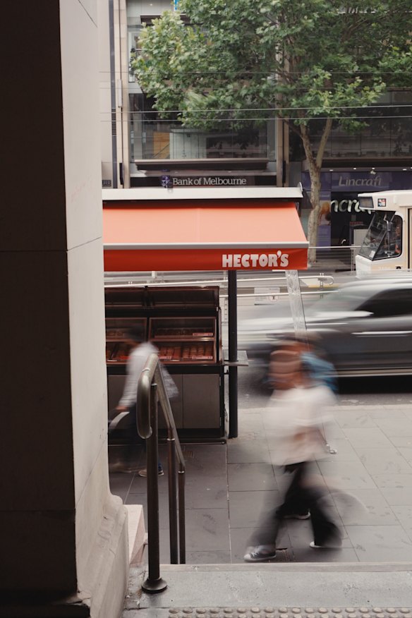 The kiosk is all about doughnuts and sweet treats.