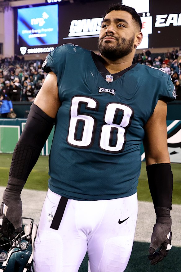 Bankstown-born Philadelphia Eagle Jordan Mailata.