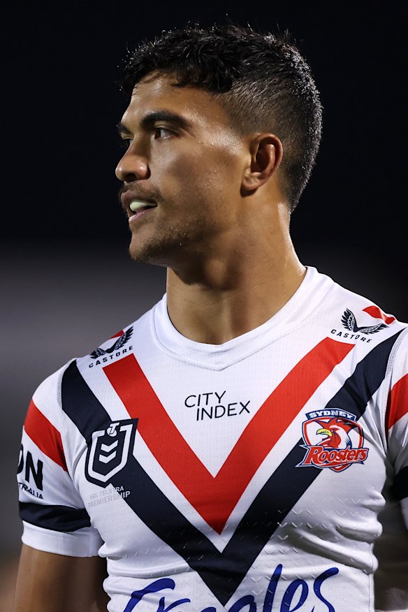 Rugby union-bound Roosters star Joseph Suaalii.