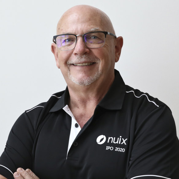 Nuix chief executive Rod Vawdrey at the company’s ASX listing in December.