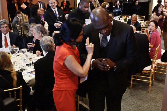 Sheri Yan and John Ashe at the launch of the Global Sustainability Foundation.