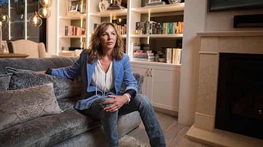 Kyril Harvey, therapist and coach specialising in divorce at her house in north Bondi. 