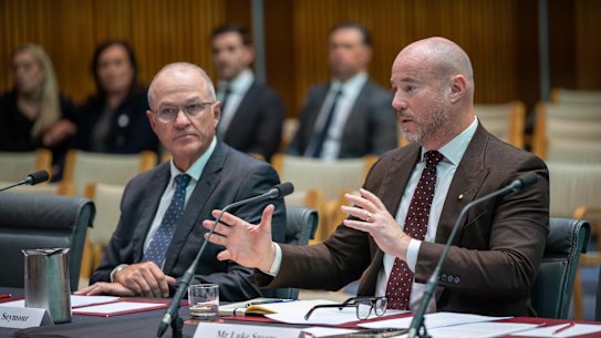 Former PwC chief executives Tom Seymour and Luke Sayers 