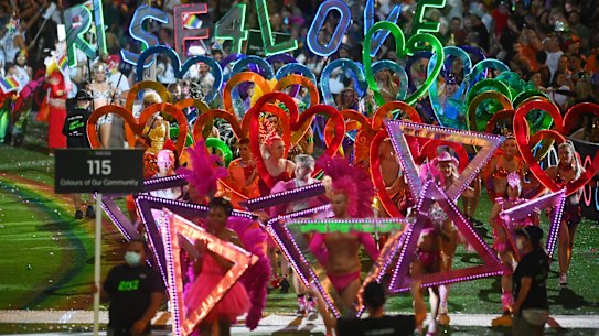 Corporate sponsors make up 10 per cent of entries in the Mardi Gras parade.