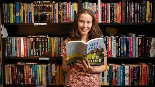 Katherine Harrison at Hornsby Lifeline Bookshop.